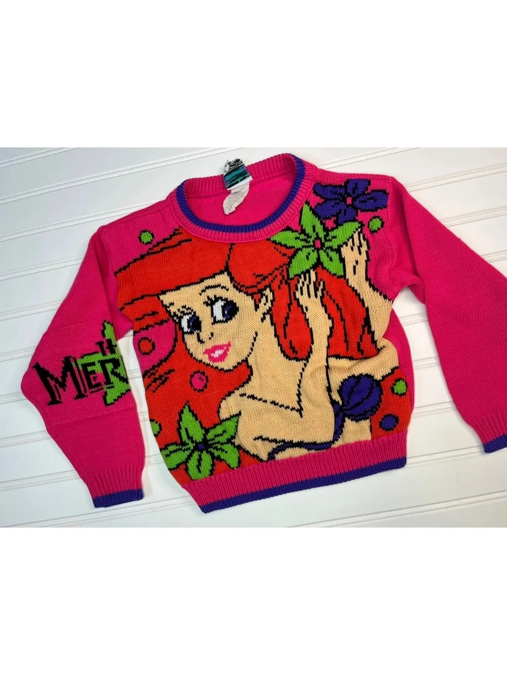 Vintage 90s Disney The Little Mermaid Ariel Graphic Crewneck Sweater